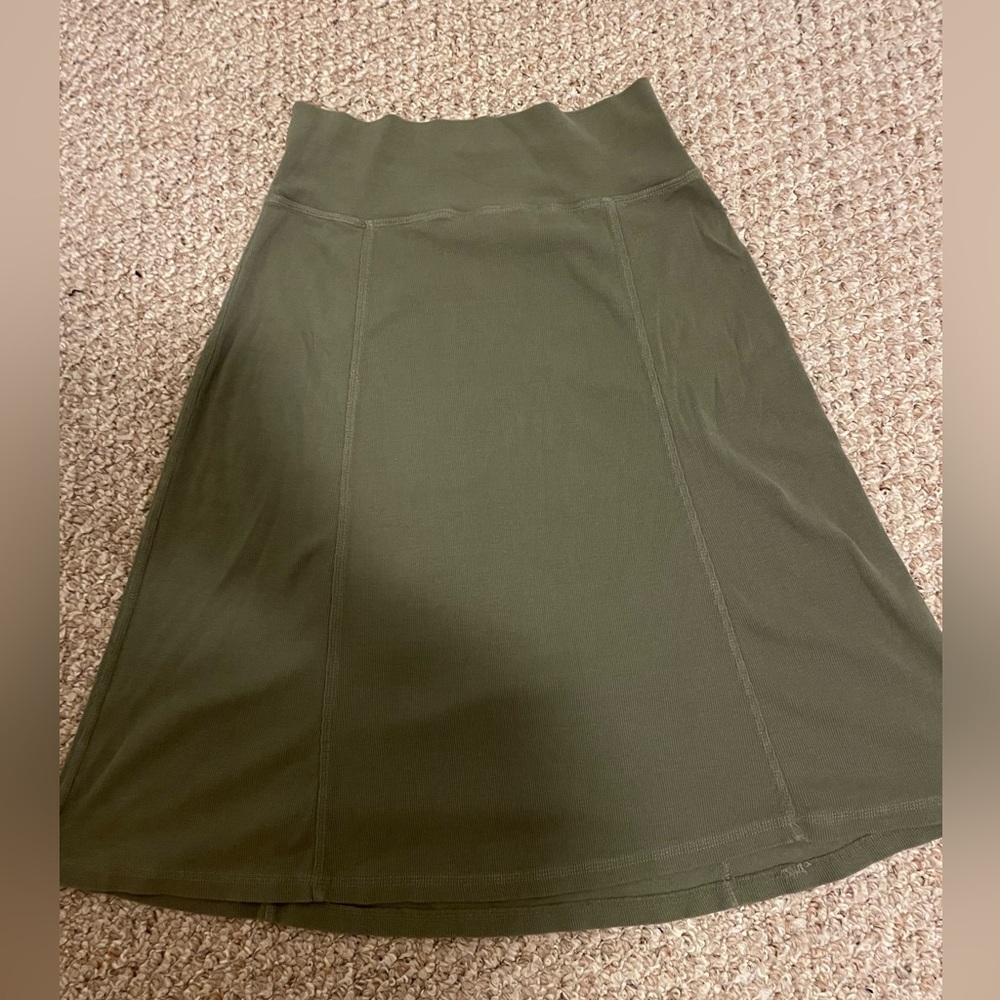 Cotton Ginny A -line skirt with stretchy waist Lg